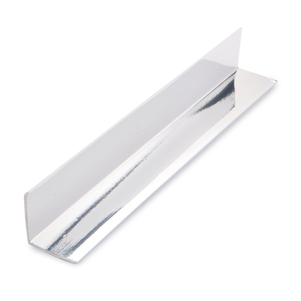 28mm x 28mm Chrome Internal Angle Corner 2.7m Image